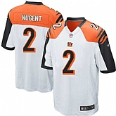 Nike Men & Women & Youth Bengals #2 Nugent White Team Color Game Jersey,baseball caps,new era cap wholesale,wholesale hats